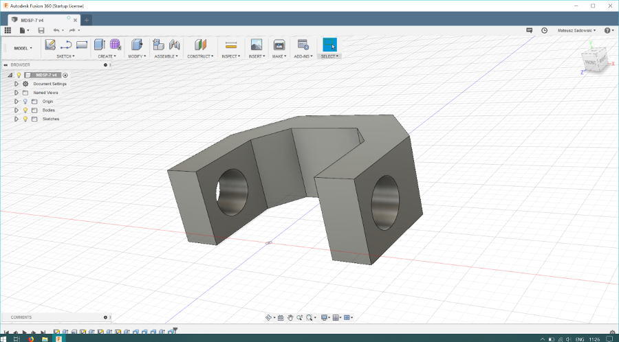 Autodesk Fusion 360 window