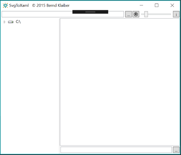 Main window of SvgToXaml