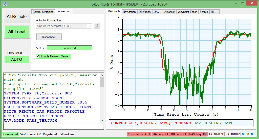 User interface of SkyCircuits Toolkit